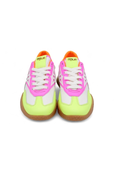 Pink and yellow sneakers best sale